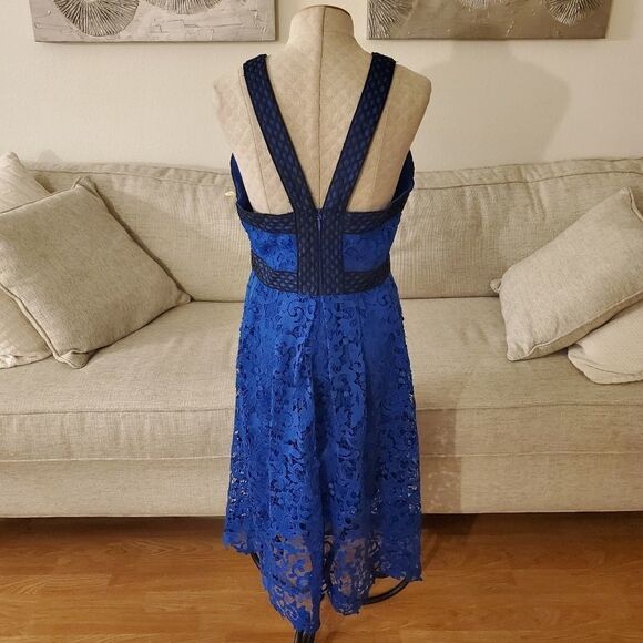 Adelyn Rae Crochet Lace V-Neck Dress - Picture 8 of 14